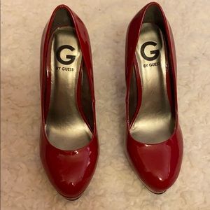 Red Guess Stilettos